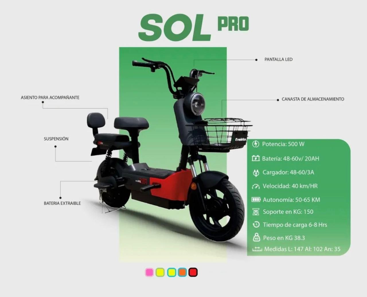 Bicicleta Eléctrica Sol Pro EvoBike - Image 5